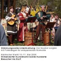 alle Jahre wieder: 1. Mai im Skulpturenpark in Wilkendorf